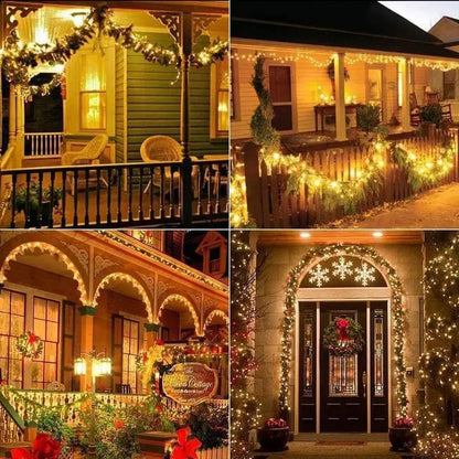 2-Pack Solar Outdoor String Lights, 80FT 240 LED Waterproof Fairy Lights with 8 Lighting Modes for Garden, Patio & Party Decor